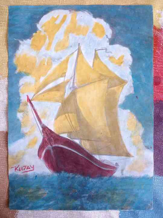 Sailing Adventure – Acrylic Painting (20 x 15 Paper)