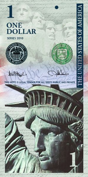 1 DOLLAR BANKNOTE NFT – Alternative Portrait Design