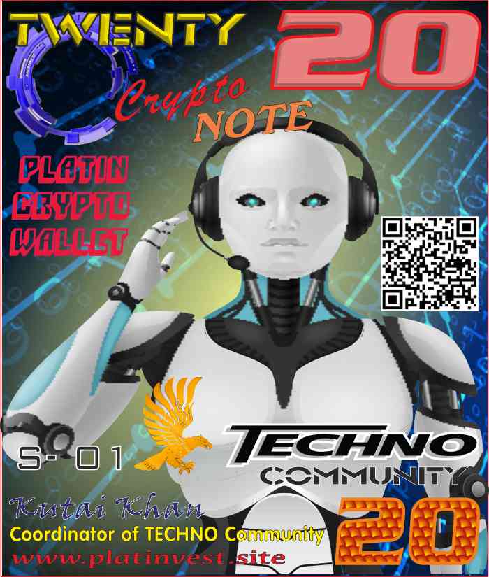 20 TECHNO TOKEN CRYPTONOTE NFT