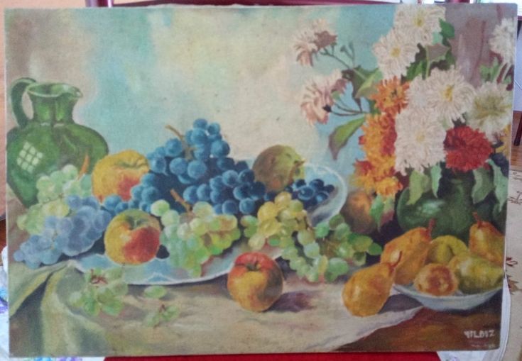 naturmort oil painting