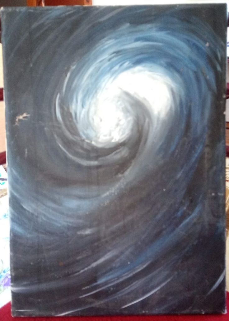 Dark Hole Acrylic Painting Table (on Cloth Canvas)