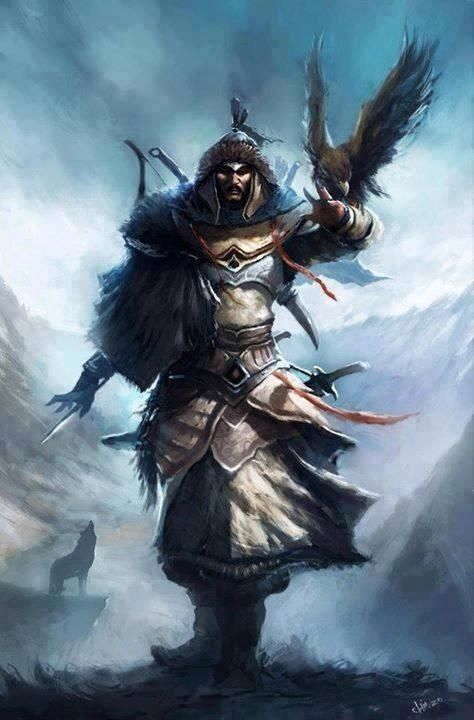 Turkic Worrior – Professional Acrylic painting
