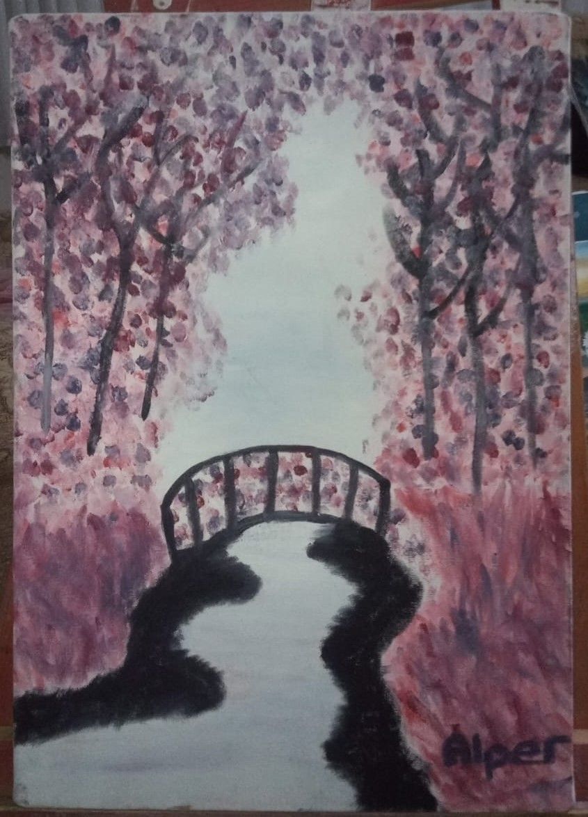 Bridge of Middle Nature Acyrylic Table