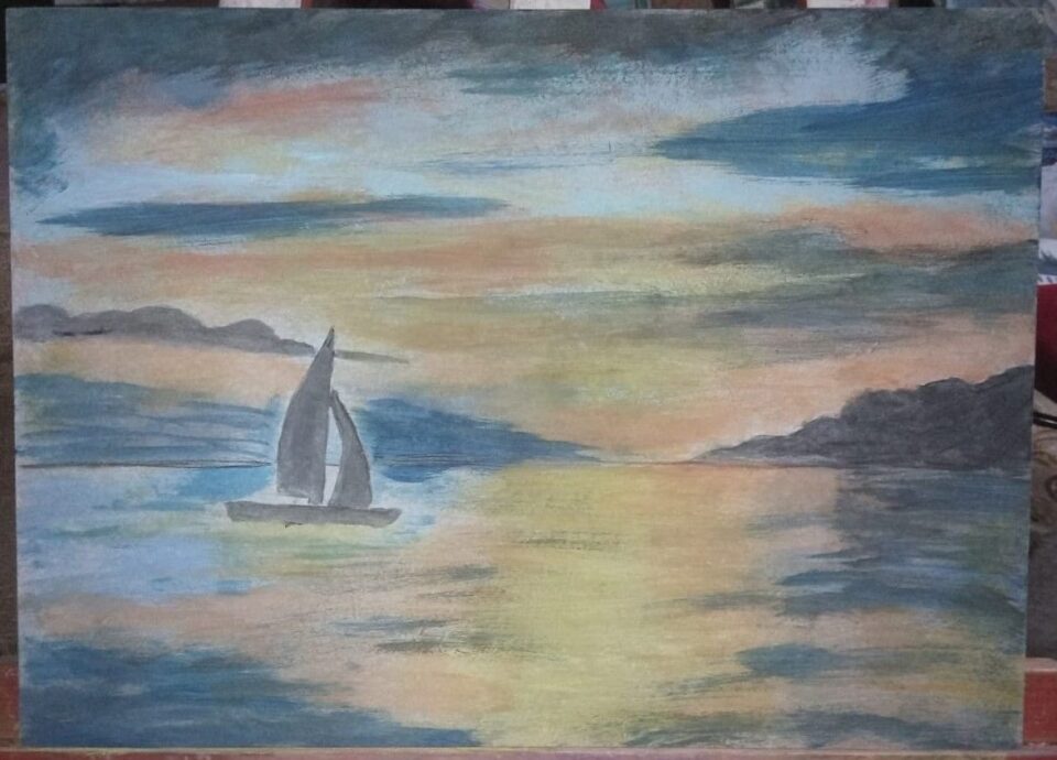 Sailor Nature Acyrylic Painting Table