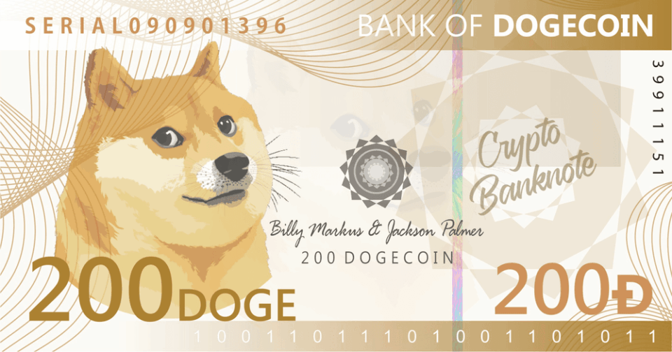 200 #DOGECOIN TOKEN #BANKNOT NFT BUY – 200 DOGECOIN #TOKEN