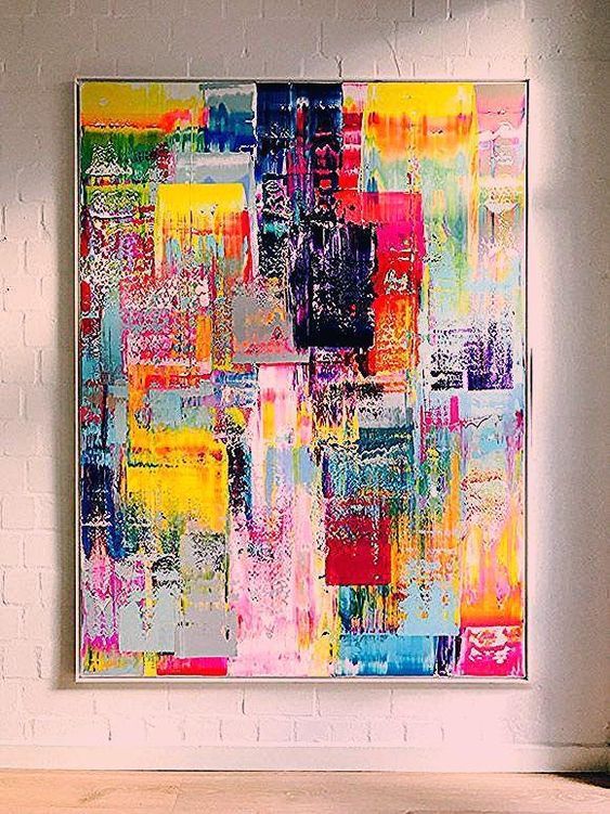 Color Block Spirit Illusion Abstract Acrylic Painting